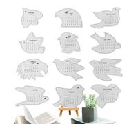 Calendrier d'oiseaux pour l'année 2026 | Planificateur d'art amusant pour le bureau | Calendrier 12 mois | Pour rendez-vous, planification de bureau, organisation de bureau, décoration murale