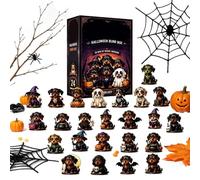 Calendrier Du Compte À Rebours D’Halloween 2026 - Figurines De Teckel En Ac