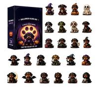 Calendrier Du Compte À Rebours D’Halloween 2026 - Figurines De Teckel En Ac