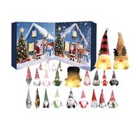 Calendrier Du Compte À Rebours De L'Avent - Ensemble De Figurines Décoratives En Peluche De Vingt-quatre Jours, Série D'ornements Saisonniers À Collectionner, Accent D'affichage Festif Créatif | Sty