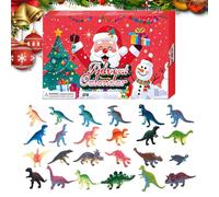 Calendrier du compte à rebours de Noël 2025-24 jours de dinosaure Glow-in-the Dark Ensemble pour les, boîte d'avent amusante avec personnages à collectionner, cadeau de jouet surprise de vac