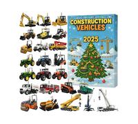 Calendrier Du Compte À Rebours De Noël 2025 - Pendentif Acrylique 2D, Ornement De Véhicule D'ingénierie | Compte À Rebours De 24 Jours Pour, Jeunes, Adolescents, Garçons, F