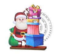 Calendrier Du Compte À Rebours De Noël - Calendriers Numéro De Table En Bois Pour Salle De Classe, École Avec Décoration De Vacances, Décoration Intérieure Pour L'hôtel, Dortoir, Appartement, 7,87