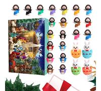 Calendrier du compte à rebours de Noël, chiffres de 24 jours, 10,24x7.09 dans les vacances de Jésus, affichage de saison des fêtes, figurines de vacances saisonnières pour Noël, Pâques, Thanksgiving