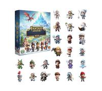 Calendrier Du Compte À Rebours De Noël | Décorations Acryliques 2D | 24 Pièces Adventure Figure christmasOrnements - Pour Garçon, Fille, Étudiant, Ami, Poignée De Porte, Maison, Fête, Affic