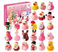 Calendrier Du Compte À Rebours De Noël - Duck Miniature De Dessins Animés, 2024 Figurines | Jouets De Bain Pour Adultes Figurines De Collection Avec Dortoir De Dortoir P