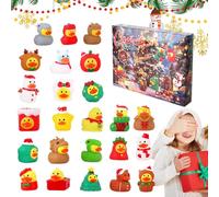 Calendrier du compte à rebours de Noël - Figures de 24 jours à collectionner, avènement du calendrier de canard de Noël, jouets de canard de vacances | Calendriers de l'Avent de Nooël décorations
