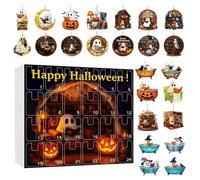 Calendrier Du Compte À Rebours Des Fantômes D'Halloween - Bouc À Rebord De Mur En Feutre Avec 31 Poches Numérotées, Comprend Le Marqueur De Marionnettes Finger | Décor Interactif D'Halloween, Ca