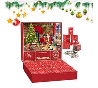 Calendrier Du Compte À Rebours Des Puzzles De Noël,Ornement De Collection | Calendrier Du Compte À Rebours Puzzle De 24 Jours Pour Noël - Pour Maison Voyage Road Trip Camarades Adolescents