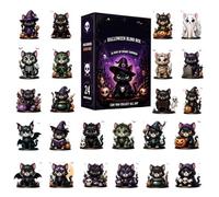 Calendrier Du Compte À Rebours D'Halloween - 2026 Chat Acrylique 2D 24 Jour