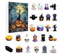 Calendrier Du Compte À Rebours D'Halloween - De Chiffres De s De 24 Jours | Horror Collectable Doll Advent | Spooky Dolls Figures Décor Festives De Vacances Pour La Famille, La Maison,