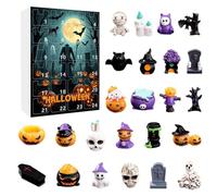 Calendrier Du Compte À Rebours D'Halloween - De Chiffres De s De 24 Jours | Horror Collectable Doll Advent | Spooky Dolls Figures Décor Festives De Vacances Pour La Famille, La Maison,