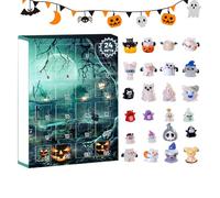 Calendrier du compte à rebours d'Halloween - Spooky Hallooween Advent Caleendar | Haalloween Horror Movie Figures for Decoration and Collection | à rebours d'Halloween pour les