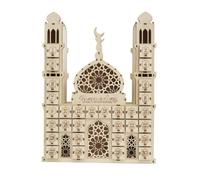 Calendrier Du Compte À Rebours Du Ramadan En Bois, Ornement Eid Mubarak, Tiroir En Bois, Décoration De Fête À Domicile, Artisanat Conçu Pour Musulman