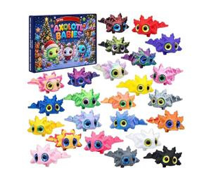 Calendrier du compte à revers Axolotl sympathique Axolotl Noël