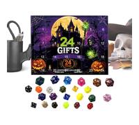 Calendrier Du Décompte D'Halloween 24 Jours De De Dés Pour Fête