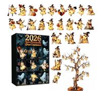 Calendrier Du Décompte Halloween 2026 Avent Fantôme Rigolo En Acrylique 2D