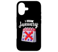 Calendrier du Nouvel an « I Hate Janvier » Coque pour iPhone 17