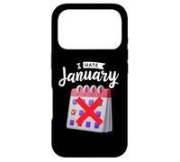 Calendrier du Nouvel an « I Hate Janvier » Coque pour iPhone 17 Pro