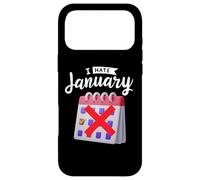 Calendrier du Nouvel an « I Hate Janvier » Coque pour iPhone 17 Pro Max