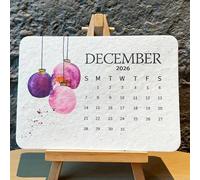 Calendrier Écologique 2026 Des g-raines D'amour À Planter, 12 Mois De Papier Ensemencé Biodégradable,calendrier De Bureau Écologique En Papier Ensemencé Recyclé Pour Offrir, Jardinage