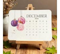 Calendrier Écologique DesGraines D'amours À Planter 2026 - Calendrier Mural 2026 Avec 12 Variétés DeGraines, CalendrierMensuel Plantable, CalendrierDe À Planter2026, Cadeaux Pour Vos Amis Du Jardin