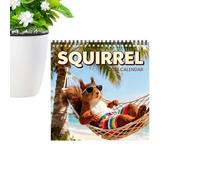 Calendrier Écureuil 2027 Planificateur Mural à Spirales sur le Thème des