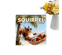 Calendrier Écureuil 2027 Planificateur Mural à Spirales sur le Thème des