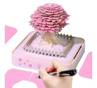 Calendrier effaçable - Arbre 3D - Calendrier artistique - Sculpture pour tables stables - Atelier - Bibliothèque - École - Bureau - Zone de réception - Décoration de table d'atelier - Étudiant