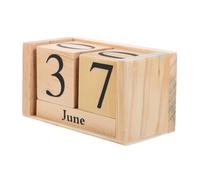 Calendrier en bois élégant, carré, décoration de bureau, calendrier perpétuel à rabat, bloc journalier poser Pour Bureau