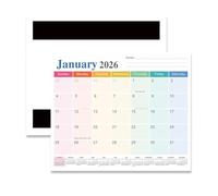 Calendrier en papier 2026 - 2027, planificateur magnétique pour réfrigérateur, 18 mois, de janvier 2026 à juin 2027, cuisine