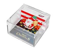Calendrier en tissu 3D 2026 avec Weihnachtsmann-Motiv - Décoration de tissus Festliche, bloc-notes, planificateur de tachettes, organiseur décoratif | Pour Zuhause, Büro, Weihnachten, Einweihung