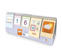 Calendrier Enfant Educatif Amusant et Intemporel | Permet d’apprendre les jours et les mois et améliore l’acquisition du langage (Pictogrammes)