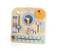Calendrier et horloge en bois