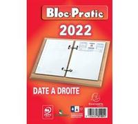 Exacompta Bloc éphéméride - Date à droite - 2026