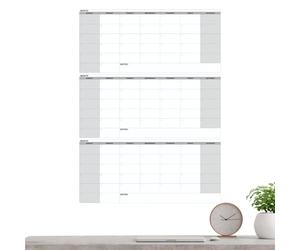 Calendrier extra large : planificateur en ardoise, calendrier quotidien réutilisable, calendriers de mois | Conseil des planificateurs sans date laminé avec organiseur de tâches de 90 jours adapté