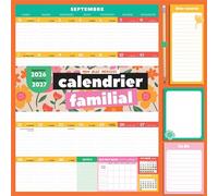 Collectif – Calendrier familial Bloc mensuel 2026-2027 – Avec un crayon – Broché