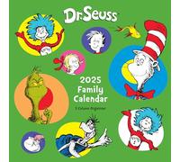 Calendrier familial carré 2025 Dr Seuss