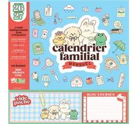 Calendrier familial mensuel cosy 2026-2027 - Collectif - Marabout - broché - Calendrier