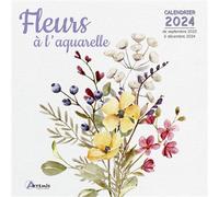 Calendrier Fleurs à l'aquarelle 2024