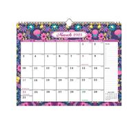 Calendrier Floral Jan. 2025 - Juin.2026,Grand Calendrier Mural,Calendrier Mensuel Pour Mur,calendrier Mural Anglais,Calendrier Familial,Calendriers Suspendus Avec Jours Fériés Internationaux
