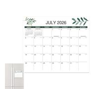 Calendrier Frigo | Planner 18 Mois Robuste Et Esthétique | Calendrier magnétique frigo | pour Lecture Santé Mentale Études École Tâches Nettoyage Exercice Entraînement Vacances Fête