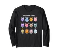 Calendrier « Full Moon Names by Month », t-Shirts, Hauts et Accessoires Manche Longue