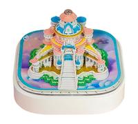 Calendrier Gestionnaire Du Temps 2026 | 2026 3D Château de Conte de Fées Décoration d'Intérieur,Calendriers de Bureau Bloc-Notes Artistiques - Pour Noël Anniversaire Cadeau Maison Bureau Parents