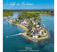 Calendrier Golfe du Morbihan 2026 Bretagne Vannes Quiberon (AJZ126) + offert un agenda de poche