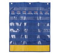 Calendrier graphique avec 89 leçons de cartes, calendrier, 20,07 x 23,62 cm, sac mural, pour l'apprentissage du calendrier, noir