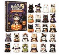 Calendrier Halloween 2026 2027 - 24 Suspensions 2D Chat et Animaux | Calendrier 2026 2027, 24 Suspensions 2D, Chat et Animaux, Thème Halloween, Boîte Avion, Déco Fête Maison