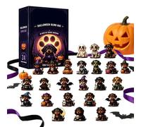 Calendrier Halloween 24 figurines chien en acrylique 2D