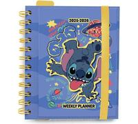 Calendrier hebdomadaire, Stitch 2025 | 2026, bloc-notes A5, pour enfants, Disney