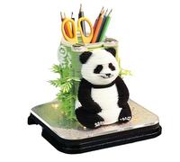 Calendrier Horloge 2026 - Calendrier 2026 Découpe Papier Panda,Planificateur Lumineux Éducatif pour Étudiants Bureau Maison Salon Chambre Table de Chevet Bibliothèque Déco Adultes